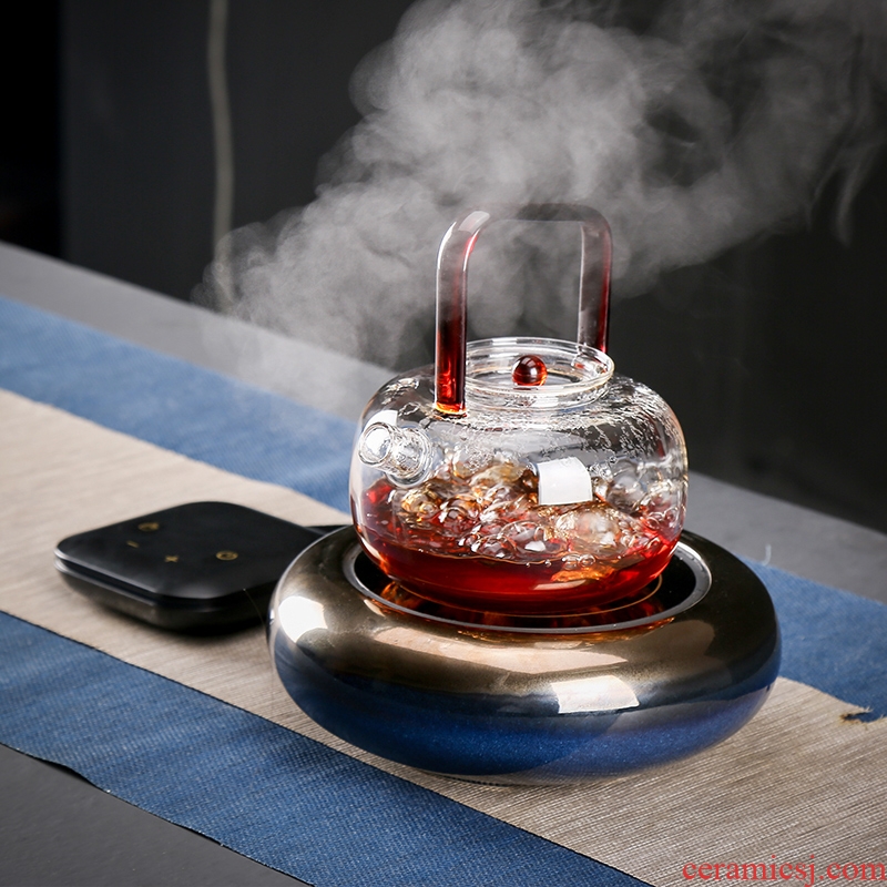 Automatic steam home upset sale the boiled tea, the electric TaoLu steam kettle black tea stove glass teapot is special