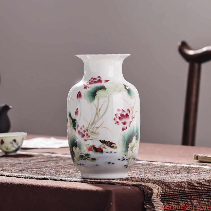 Jingdezhen ceramic floret bottle home decoration furnishing articles wedding flower arranging porcelain vase decoration decoration package mail mesa