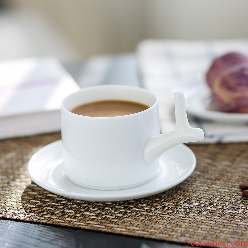 Nan sheng move simple elegant European - style ceramic espresso cups suit picking cups of milk tea cups