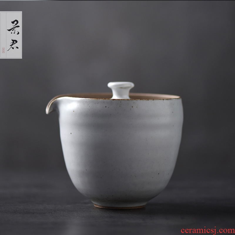 Reasonable JingJun zen checking coarse pottery cup kunfu tea and a cup of jingdezhen ceramic tea set and CPU Japanese hand grasp pot