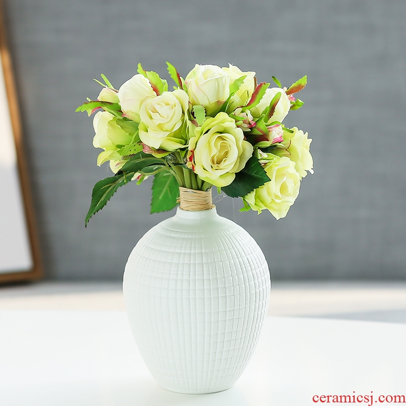 Nan sheng household act the role ofing is tasted contracted and I simulation flowers, dried flowers, ceramic vases, mesa place sitting room adornment