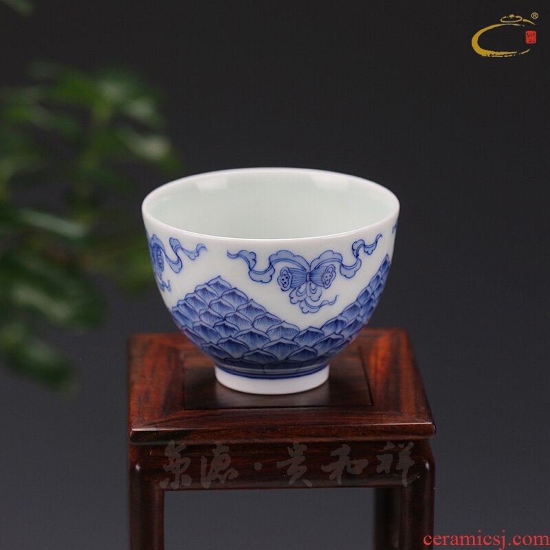 Jing DE and auspicious jingdezhen ceramics by hand sample tea cup cup masters cup for cup one hundred good cup