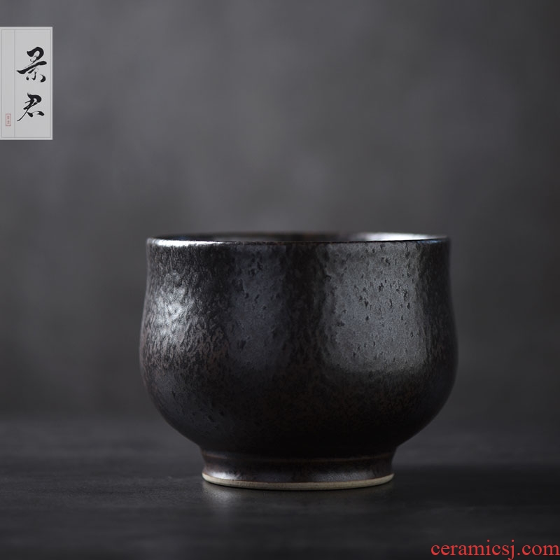 JingJun variable glaze checking coarse pottery tea to wash to the Japanese style always doing mercifully hot bowl of tea tea barrel 1