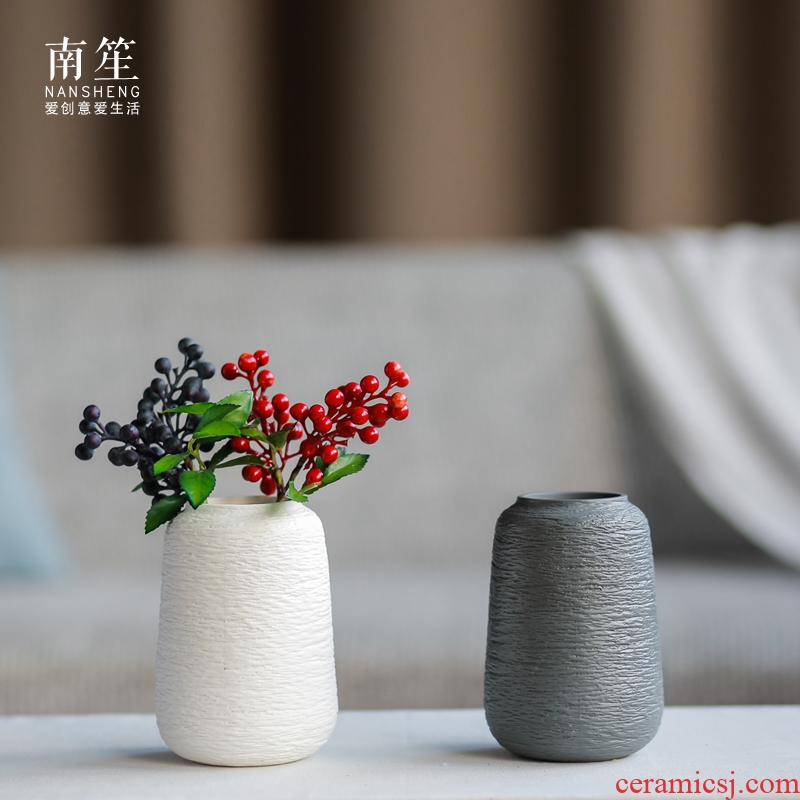 Nan sheng I and contracted, ceramic vases, simulation flowers, dried flowers, household act the role ofing is tasted furnishing articles mesa of flower arrangement
