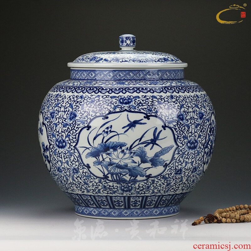Jing DE and auspicious jingdezhen ceramics by hand and POTS are scattered receives stock POTS seven loaves pu - erh tea POTS