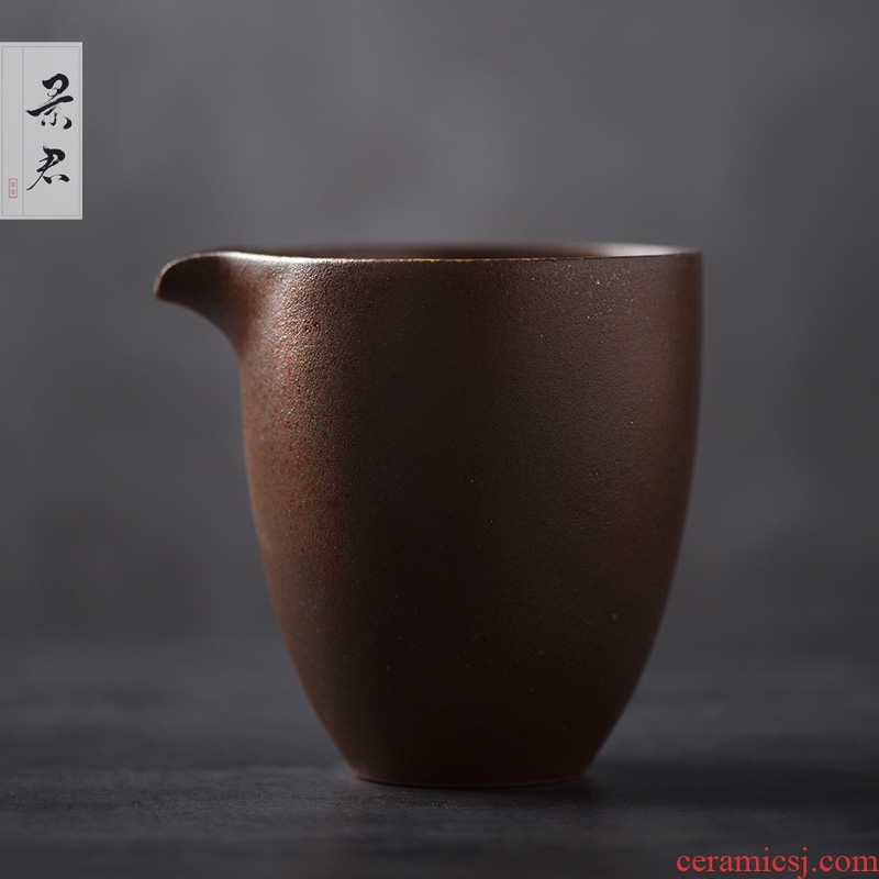 JingJun zen checking coarse pottery kunfu tea and a cup of jingdezhen and fair keller cup of black tea Japanese tea