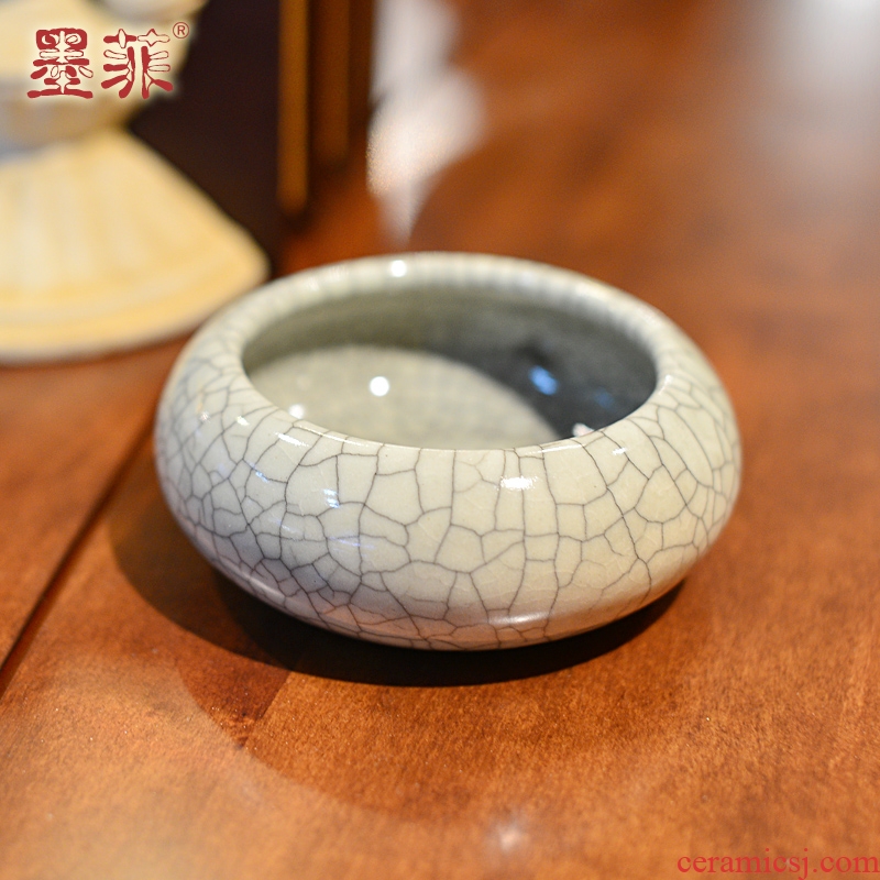 New Chinese style creative furnishing articles longquan crack prevention of fly ash ceramic ashtray ashtray sitting room tea table decorations