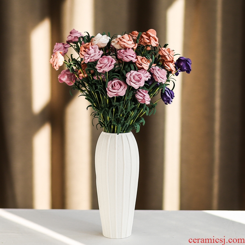 South simulation flowers, dried flowers, artificial flowers, sheng I and contracted household act the role ofing is tasted ceramic vase mesa place flower, flower arrangement