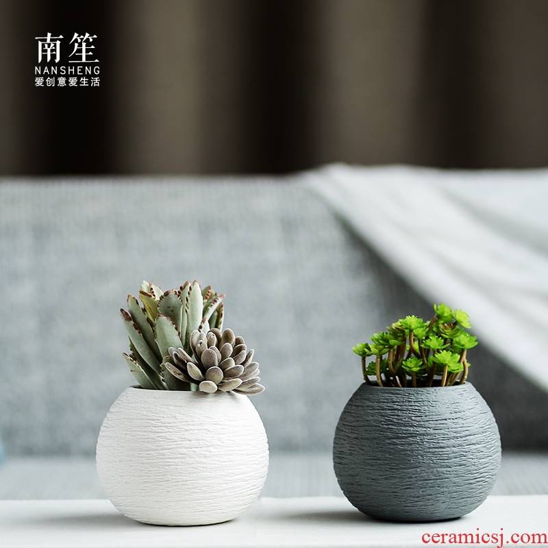Nan sheng household act the role ofing is tasted I and contracted ceramic vase simulation flower, dried flower flower mesa place flower art flower arranging
