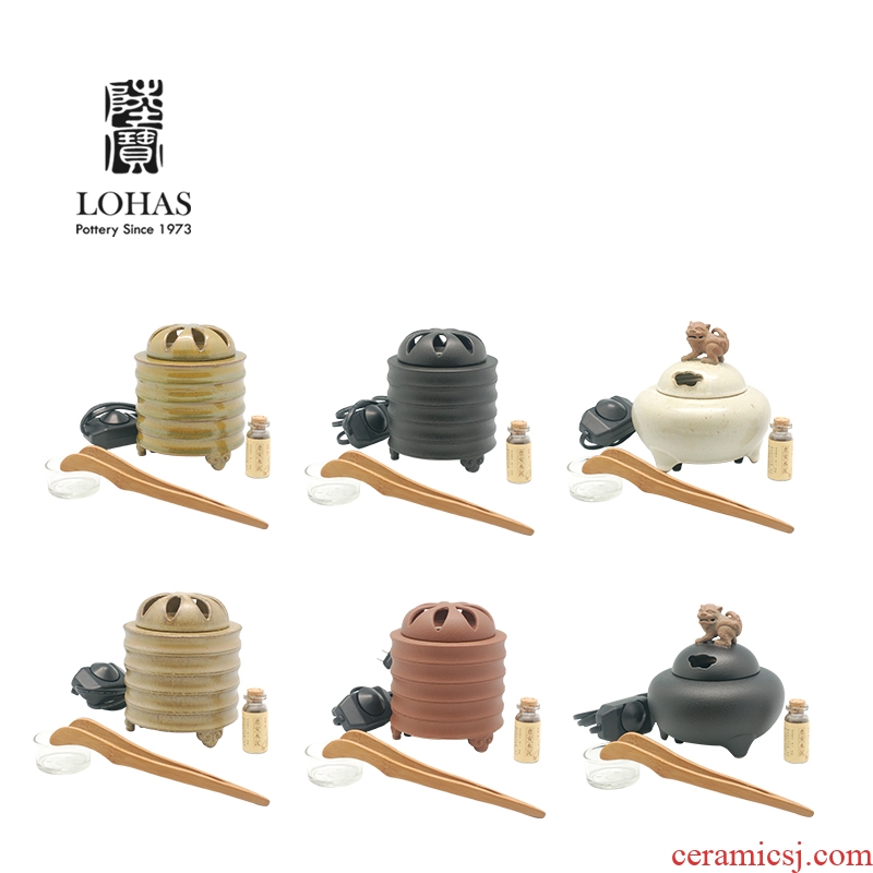 Lupao ceramic electronic censer tea incense incense stove aromatherapy furnace furnishing articles that occupy the home
