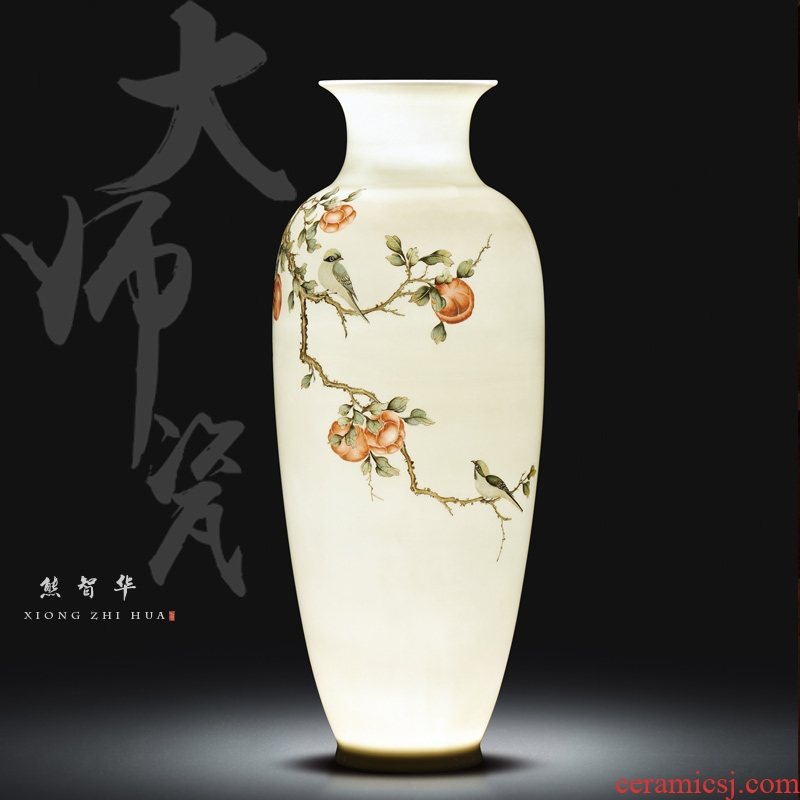 Jingdezhen hand - made of new Chinese style dry blue and white porcelain vases, flower arranging furnishing articles, the sitting room porch decoration