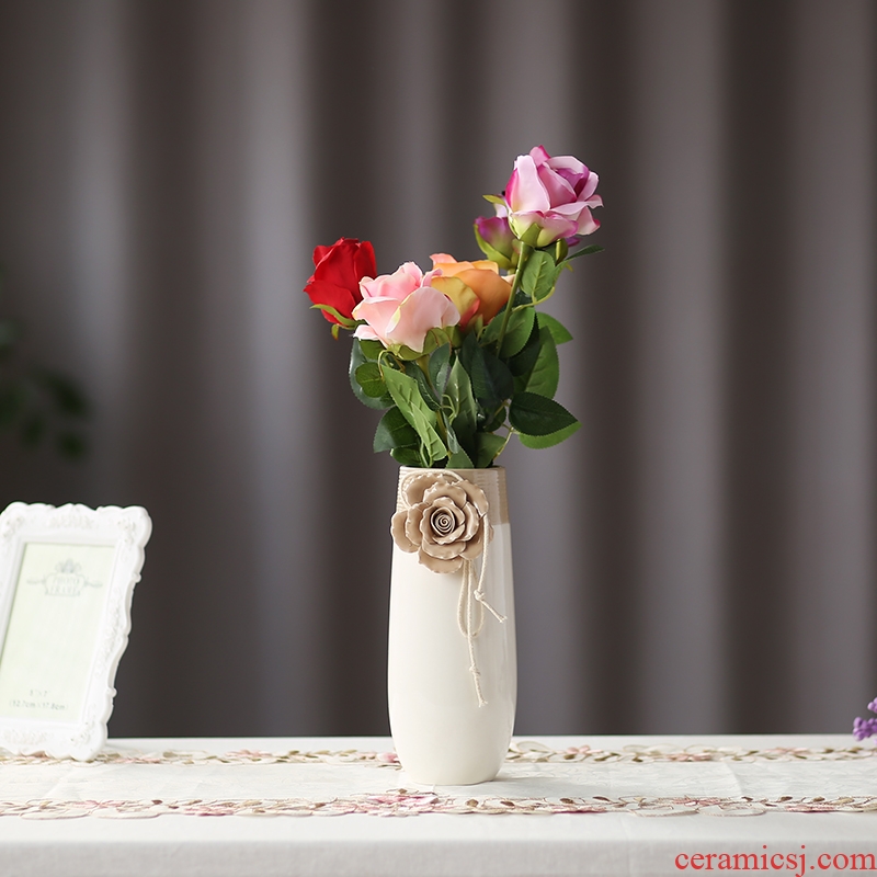 Nan sheng I and contracted hand flowers, dried flowers, false household act the role ofing is tasted ceramic vase simulation flower, flower arrangement