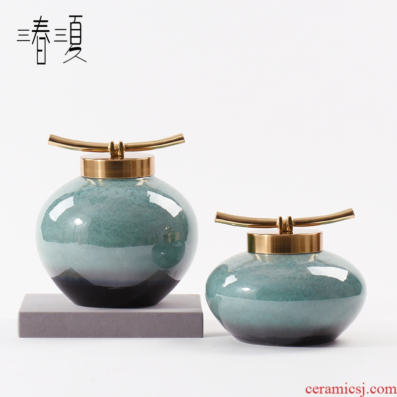 New Chinese style creative ceramic furnishing articles pass reveal ark hotel office study sitting room tea table and what POTS ornaments