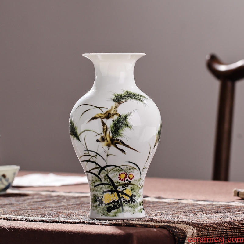 Package mail jingdezhen ceramics floret bottle flower arrangement, household act the role ofing is tasted furnishing articles guest restaurant decorative arts and crafts