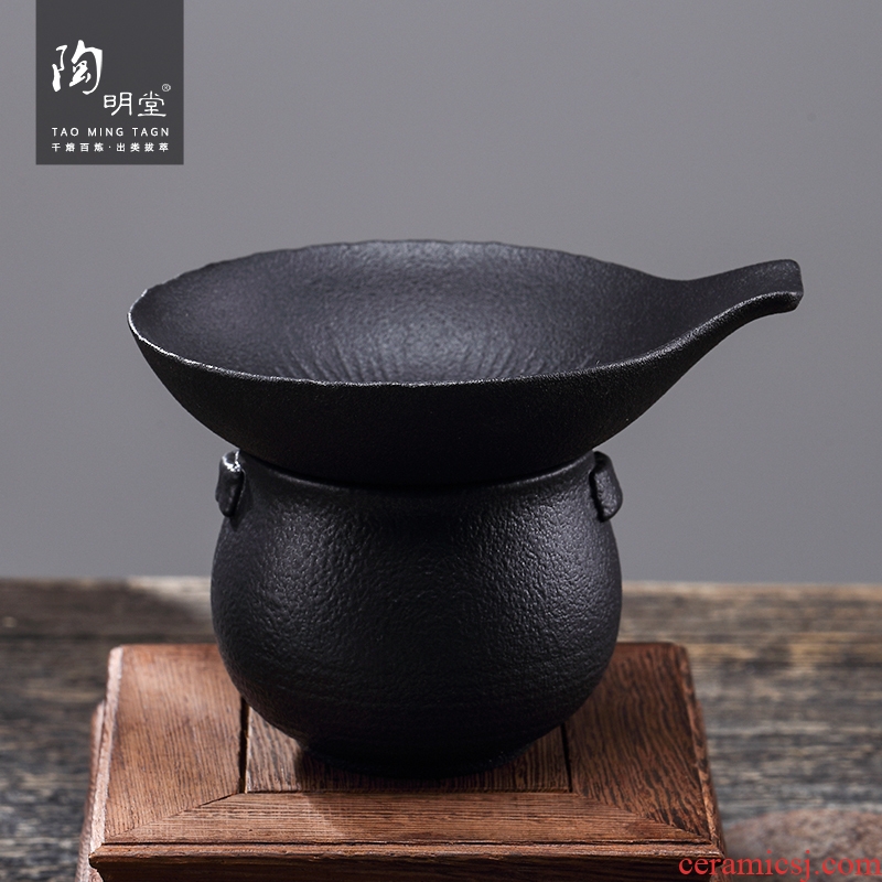 TaoMingTang kung fu tea tea set) points tea filter ceramic cup) creative justice cup tea strainer