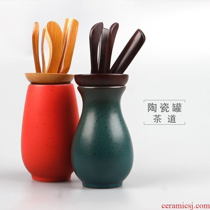TaoMingTang tea sets accessories tea six gentleman ceramic ebony wenge kung fu tea tea accessories
