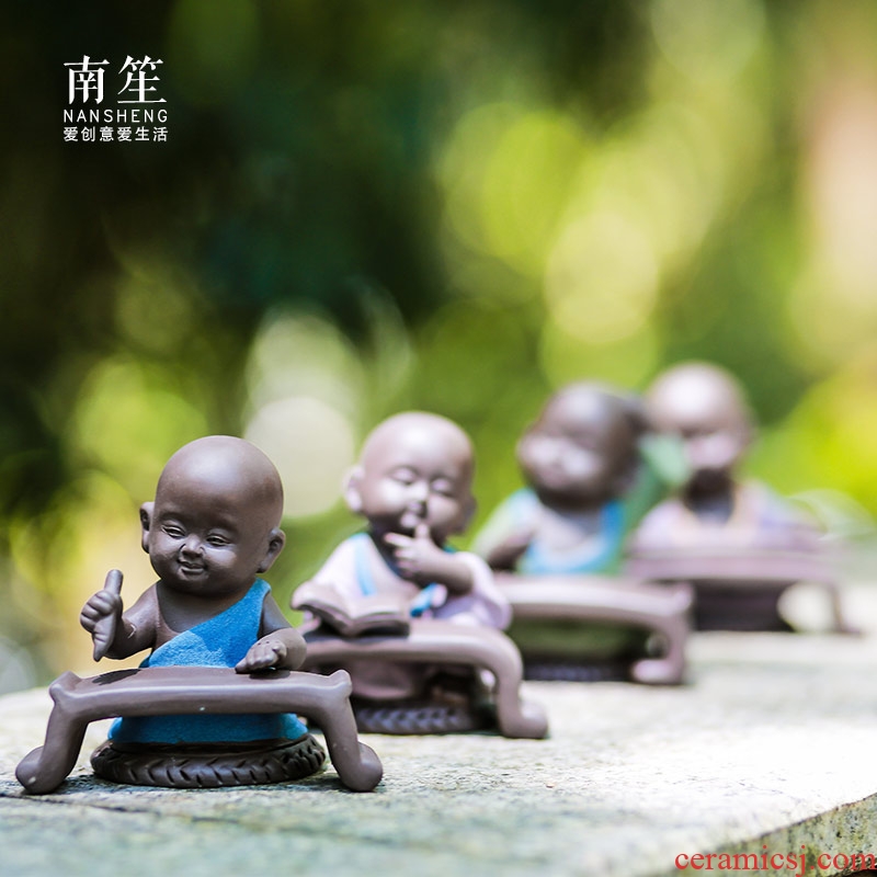 Nan sheng household act the role ofing is tasted the little novice monk furnishing articles sitting room is furnished room decoration ceramics handicraft opening gifts
