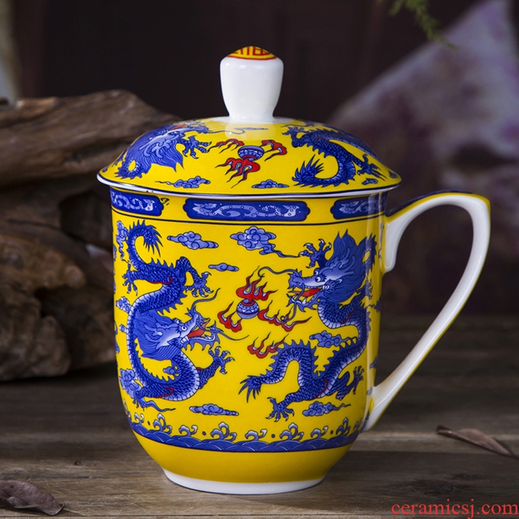 The Product jue jingdezhen ipads porcelain cup ceramic cup and meeting with cover the large cups overlord cup 850 nl