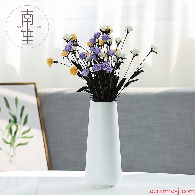 Nan sheng I and contracted ceramic vase simulation flowers sitting room mesa place, household act the role ofing is tasted crafts decorations