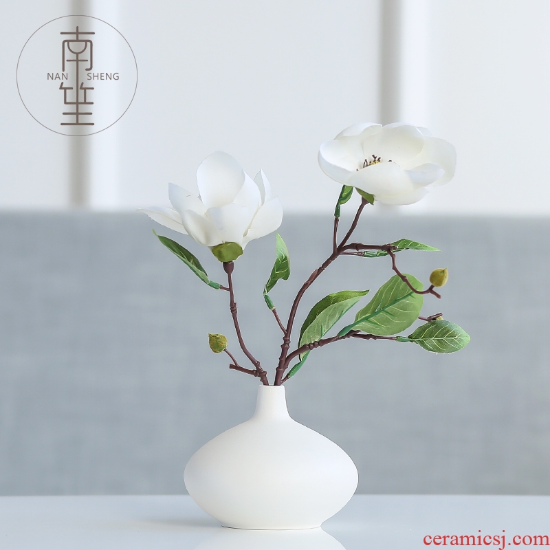 Nan sheng household act the role ofing is tasted ceramic vases, dried flower simulation flowers hydroponics furnishing articles I and contracted sitting room adornment