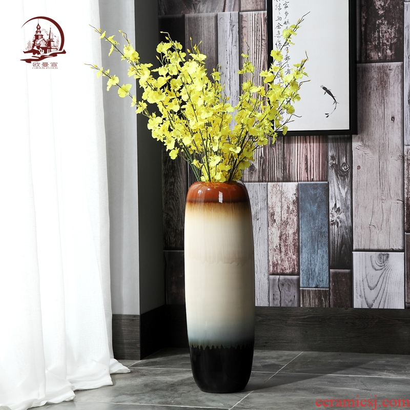 Modern European ceramic creative household vogue sitting room of large vase flower arranging, TV ark, porch place