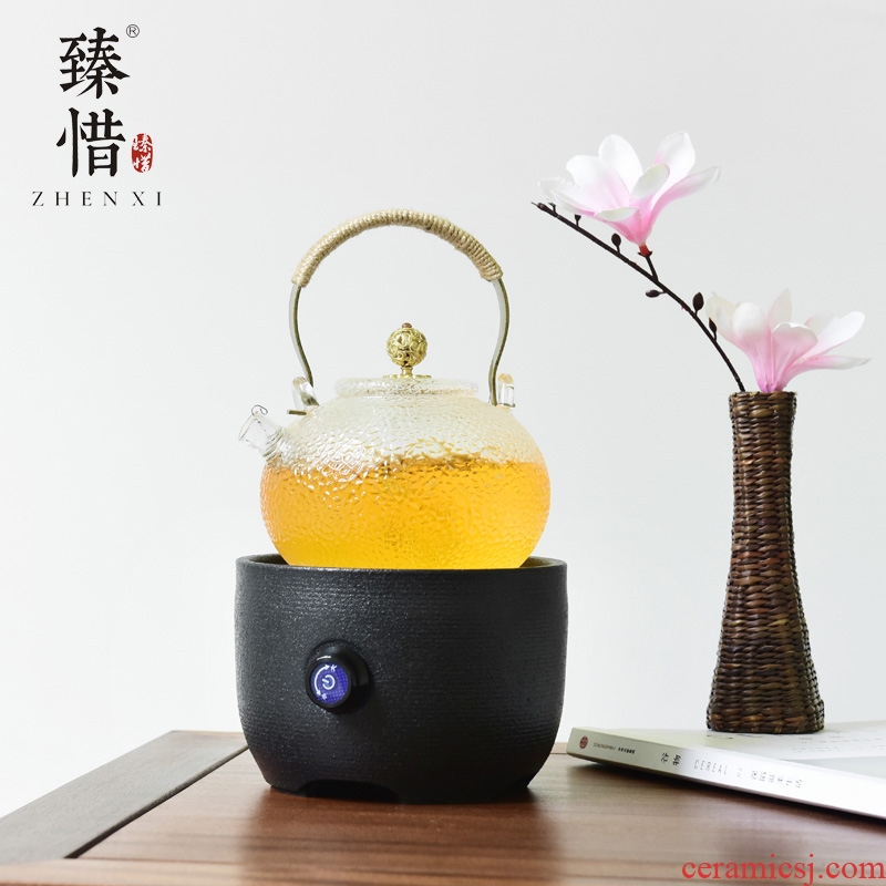 Become precious little pot of boiling water to girder heat - resistant glass teapot electric TaoLu boiled tea, kungfu tea set