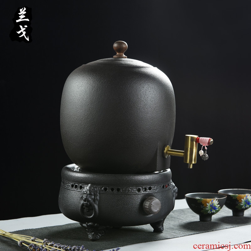 Having ceramic electric TaoLu boiling tea stove tea set tea is black tea tea health tea pot of electric heating temperature