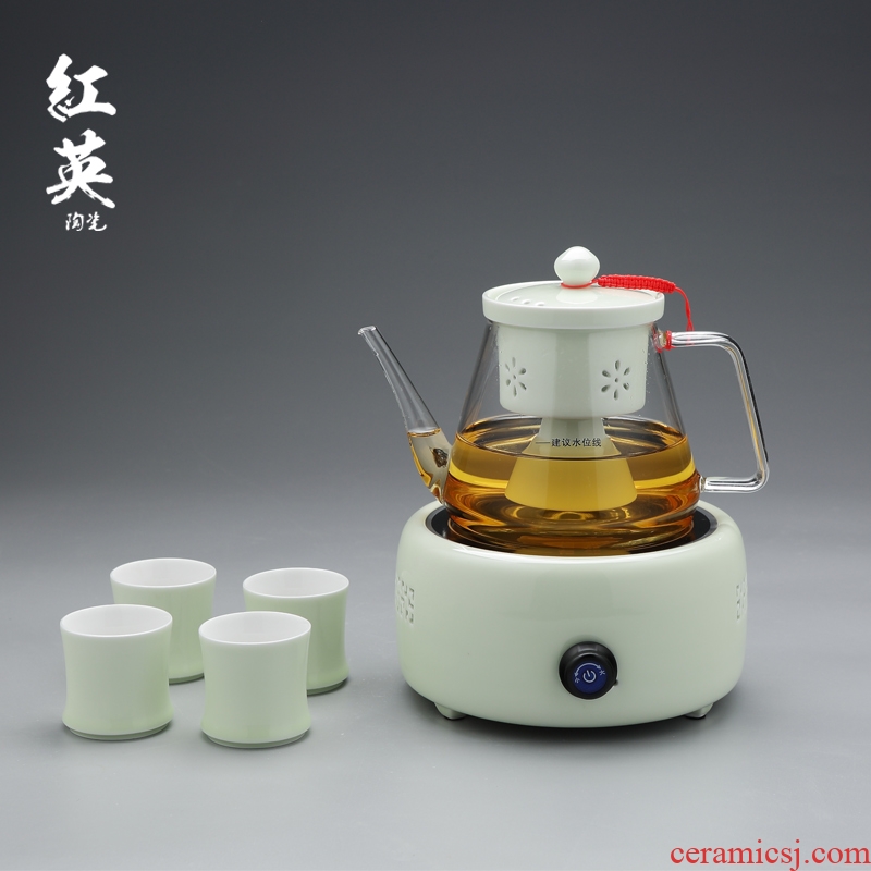 Jingdezhen cooking boiled tea ware glass teapot tea machine pu 'er tea tea steamer electric TaoLu kettle suits for