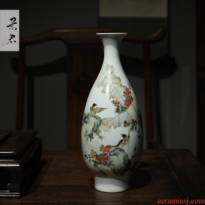 Jingdezhen hand - made master new see goddess of mercy bottle porcelain vase furnishing articles sitting room adornment flower arranging ceramic flower vases