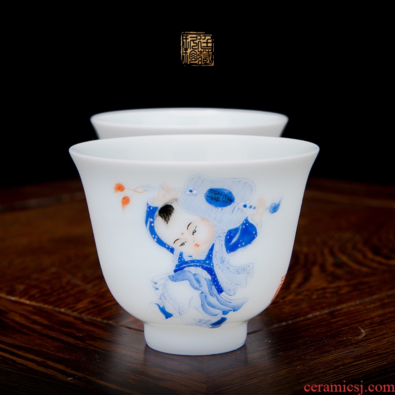 About Nine katyn manual sample tea cup master cup single CPU jingdezhen ceramic cups kung fu tea set small tea cups