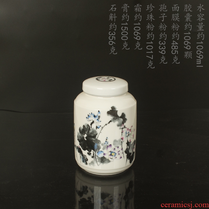 To DE new rotating ceramic tea pot of tea cream jar of honey POTS sealed storage tanks substance in the jar