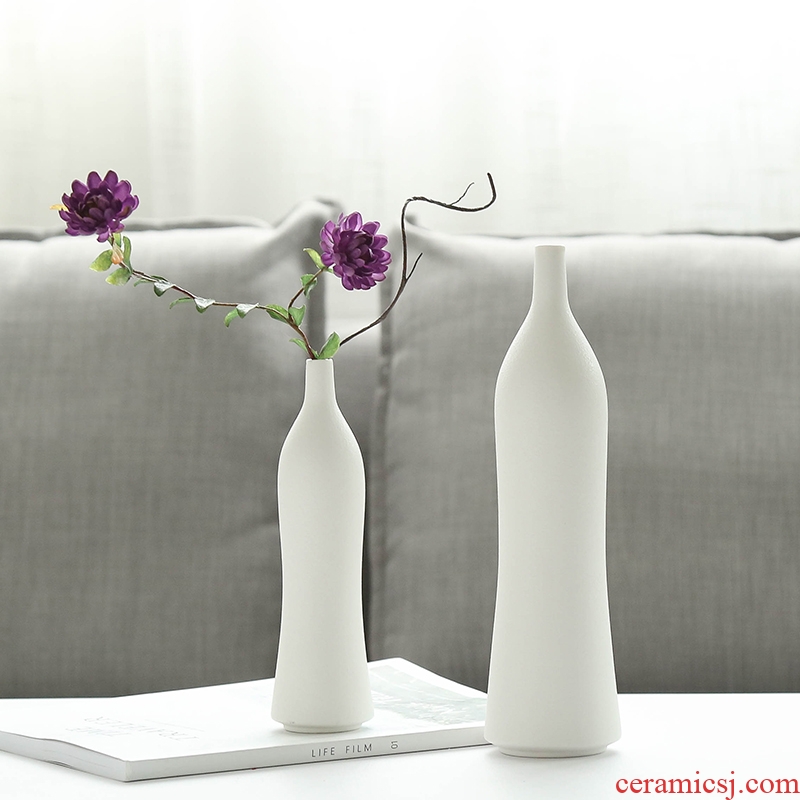 Nan sheng household act the role ofing is tasted contracted ceramic vase simulation dried flower vases, flower, the flower implement mesa place decoration