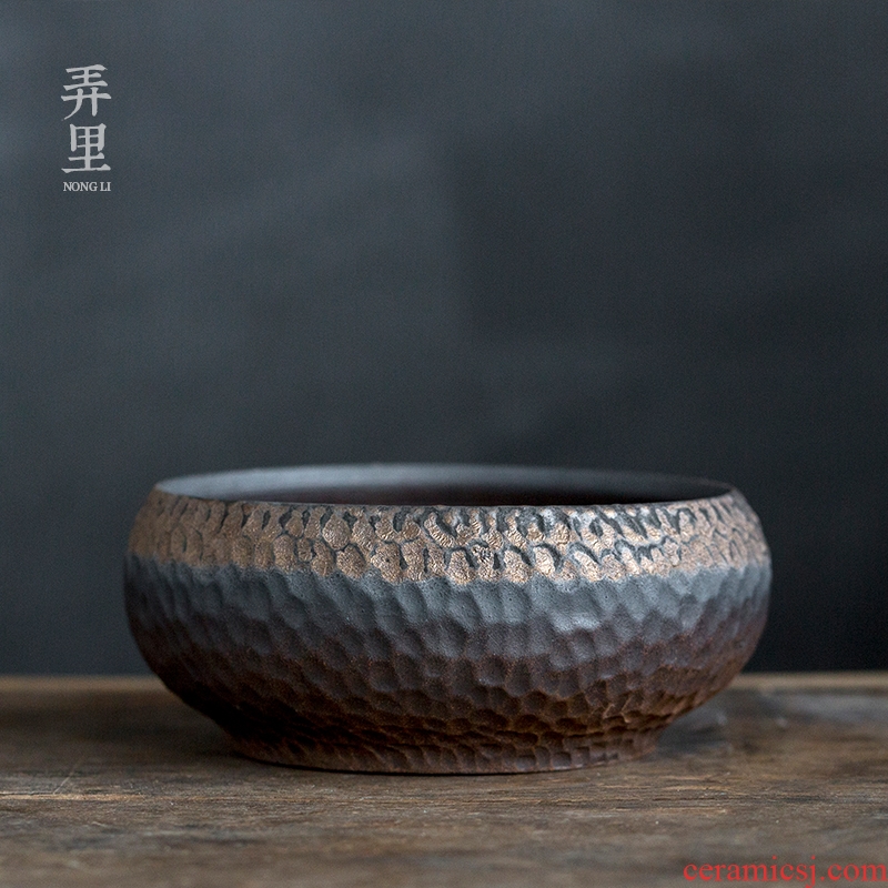 Firewood type bowl tea wash to the ceramic to build water wash in hot coarse pottery urn archaize move cup kung fu tea accessories