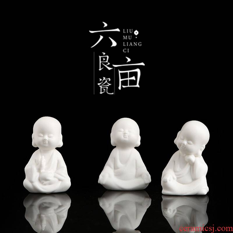 Small white porcelain craft tea pet zen and fair sensitivity to sami kung fu ceramic tea set with parts sitting room tea tray was furnishing articles