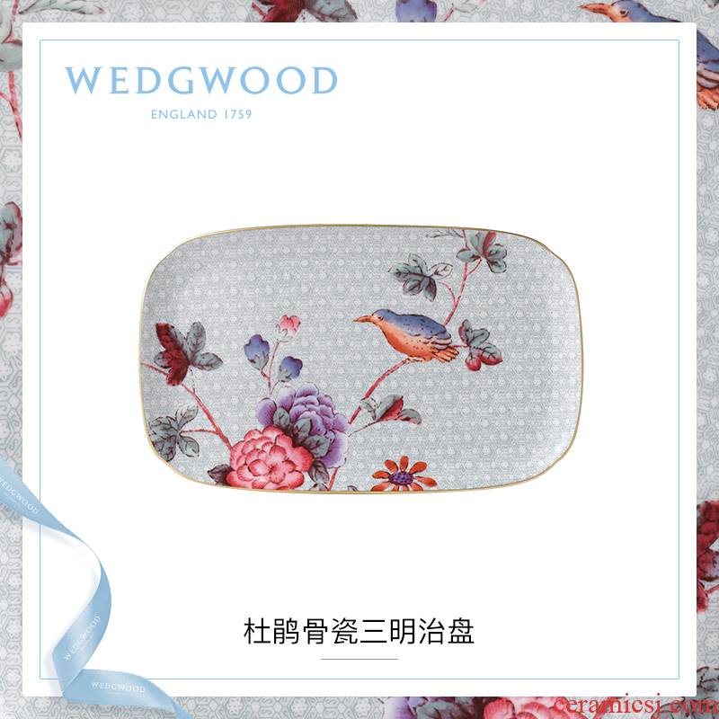 WEDGWOOD waterford WEDGWOOD cuckoo ipads porcelain sandwich plate of continental plate eat dish dish food dish rectangular plate