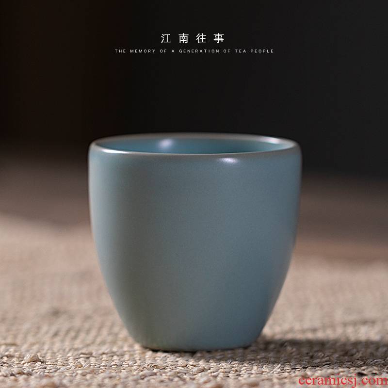 Jiangnan past your up shamrock aloes cups sliced open sample tea cup kung fu tea set small tea cups porcelain single cup cup