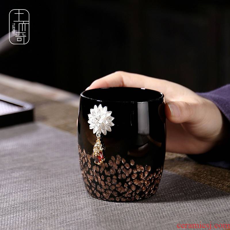 Ya xin $# up ceramic cups master cup kung fu tea family tea sample tea cup individual cup single CPU