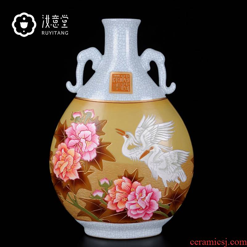 Your up big vase furnishing articles hand - made porcelain ceramic art festival gifts home sitting room hotel adornment creative characteristics