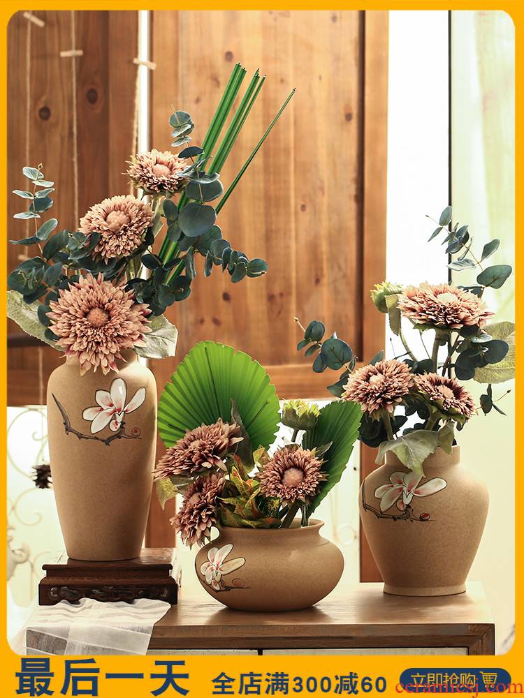 Like a flower of new Chinese style ceramic vases, flower art furnishing articles simulation flowers, artificial flowers home sitting room interior decoration decoration