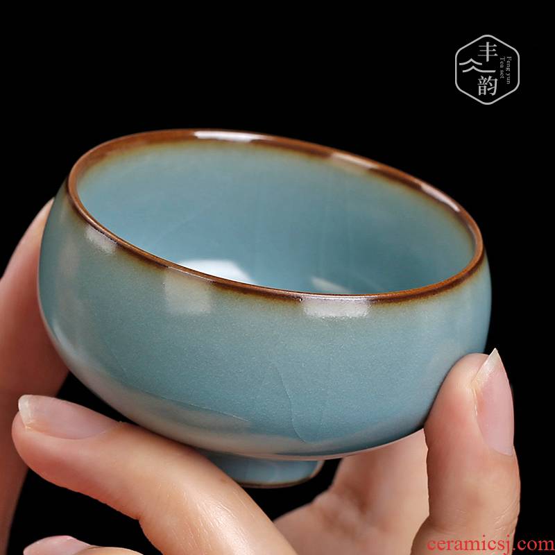 Restore ancient ways your up meditation cup home of kung fu ceramic tea set open a piece of ice to crack your porcelain cups large master sample tea cup