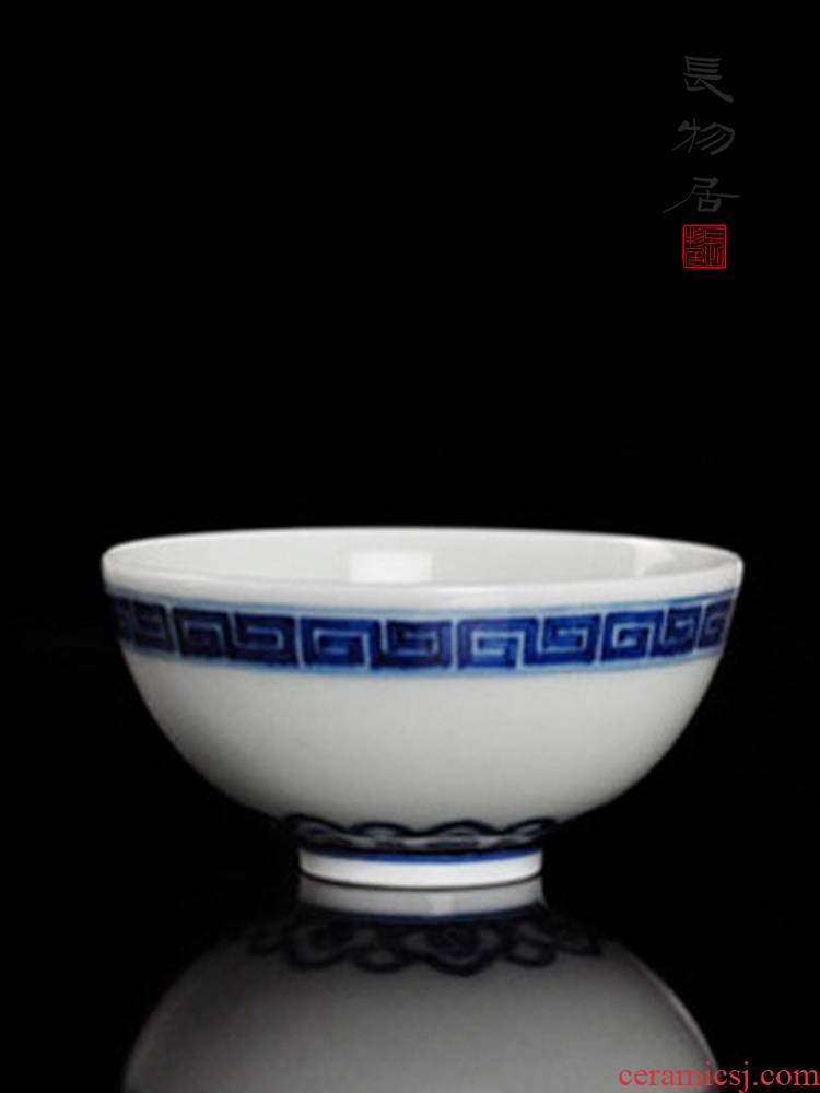 Offered home - cooked at taste pure hand - made porcelain meander jingdezhen manual archaize ceramic cups kung fu sample tea cup