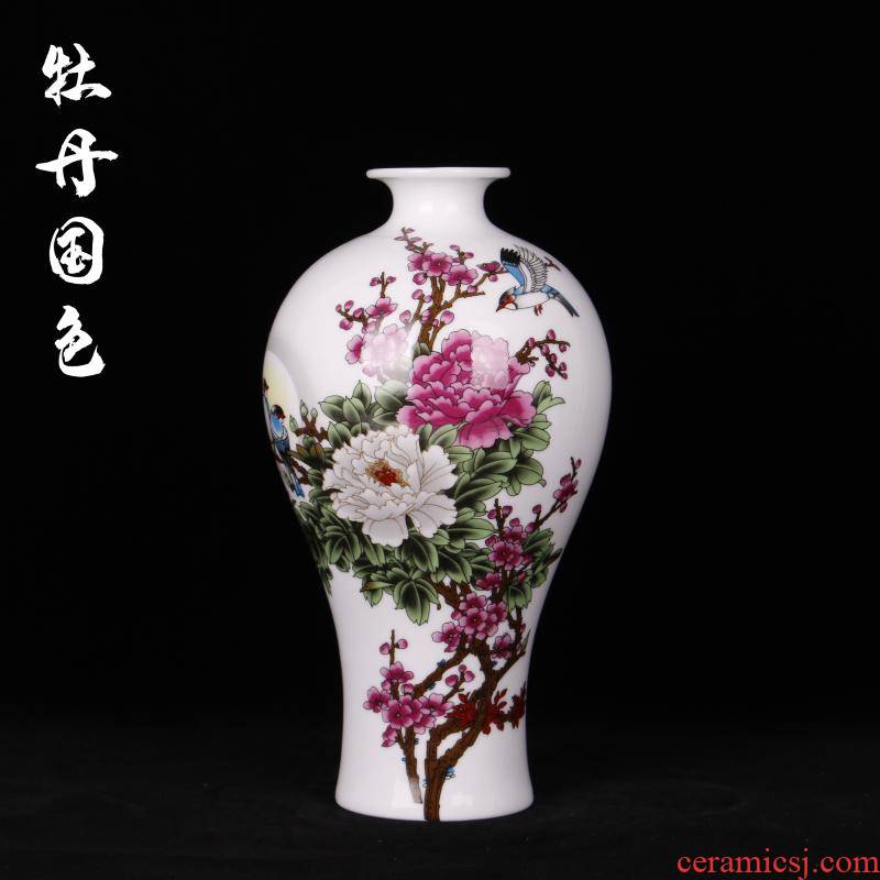 Jingdezhen of imitation the qing qianlong years of famille rose vase vase planting of new home sitting room adornment handicraft furnishing articles study