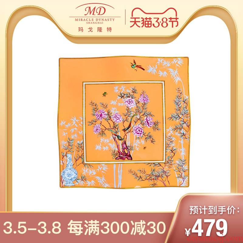 Margot lunt China garden ipads China 27 cm waves flat plate display plate compote gift packaging