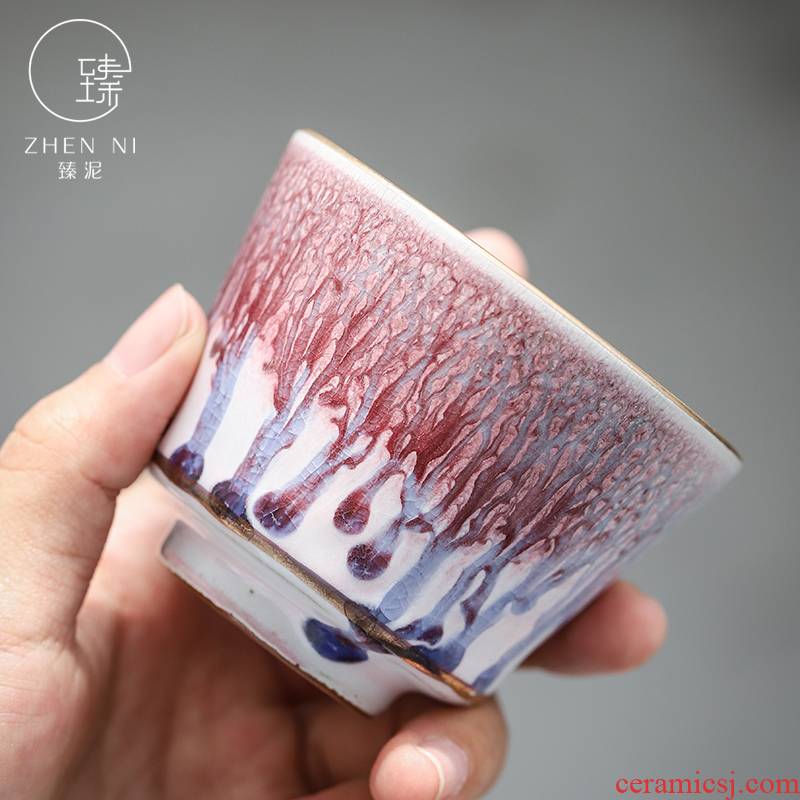 By mud Japanese masters cup size ceramic up household kung fu tea bowl cups tea sample tea cup, cup