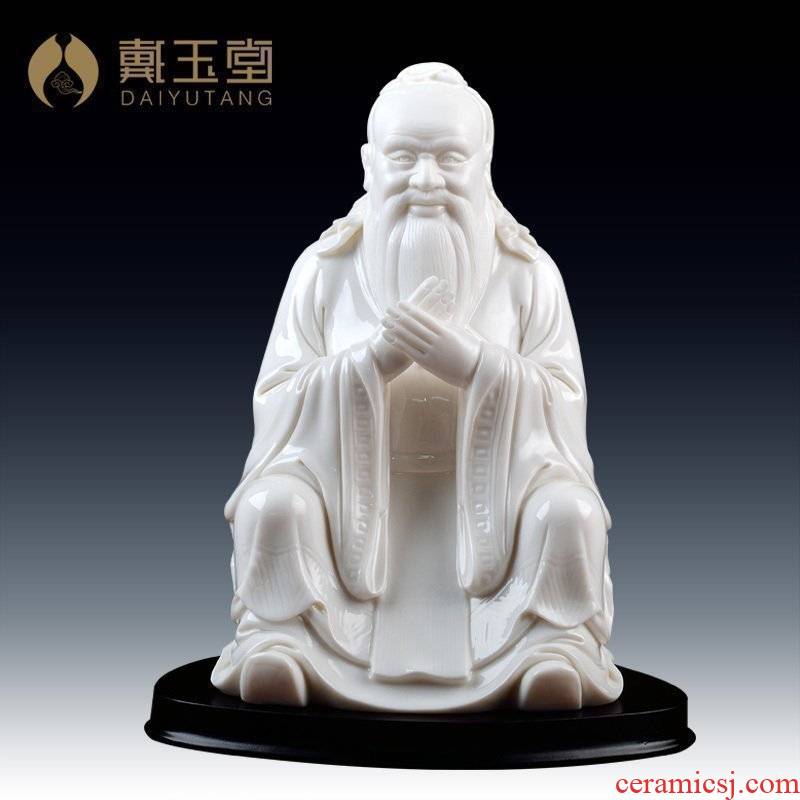 Yutang dai graduated from China white porcelain furnishing articles to send the teacher xie ShiEn mattress model/Confucius statute D01-022