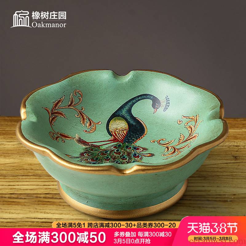 European household creative ashtray furnishing articles American sitting room ceramic move trend web celebrity ashtray Chinese style restoring ancient ways