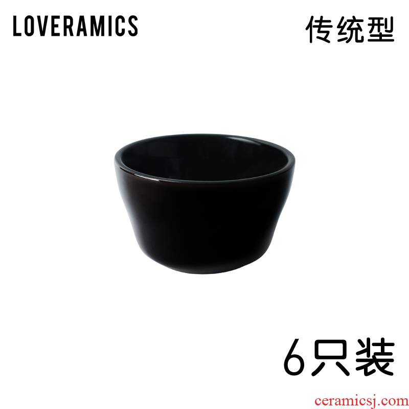 Loveramics love Mrs Specialty coffee - baking series 220 ml discoloration cup bowl - black 6 pack