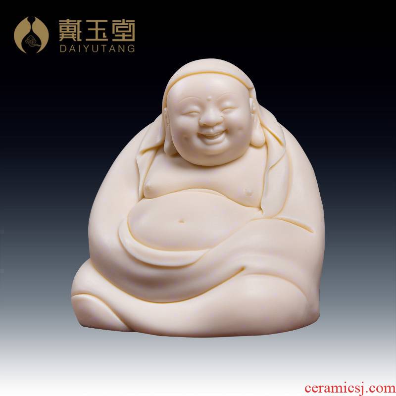 Provincial master Lin Jiansheng yutang dai solid porcelain porcelain art collection maitreya/D03-183