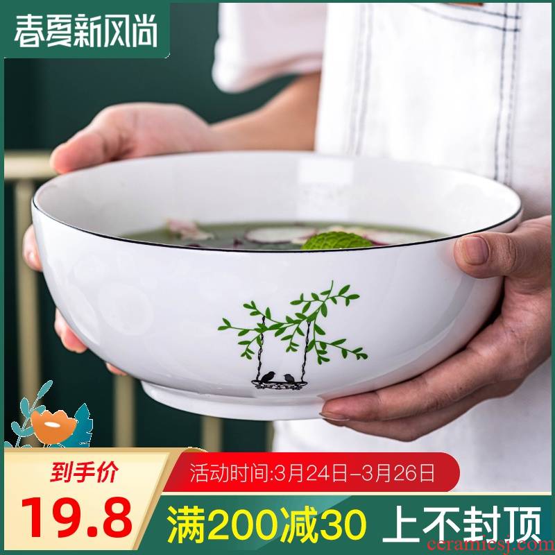 Ceramic household steamed egg bowl of soup bowl bowl dessert bowl suit individual creativity salad bowl sugar water bowls malatang bowl