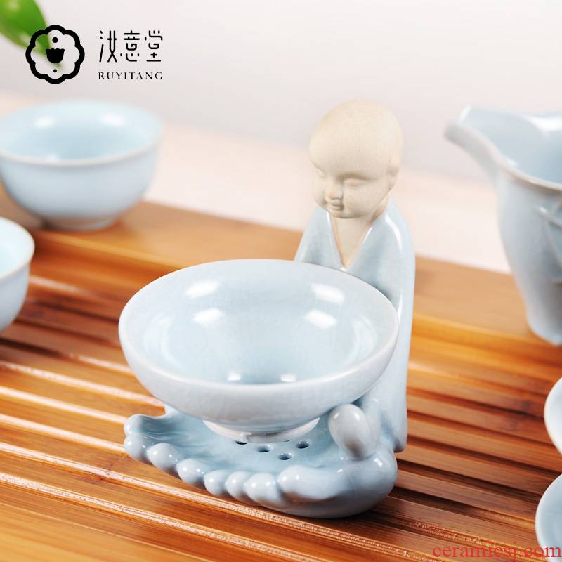 ) ceramic tea tea tea strainer mesh filter good kunfu tea tea tea accessories